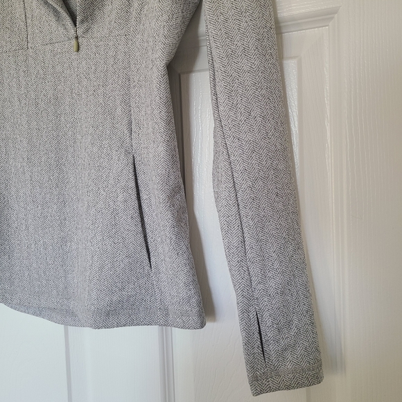 Kyodan Light Gray Women's 1-4 Zip-Up Pullover - Picture 4 of 6